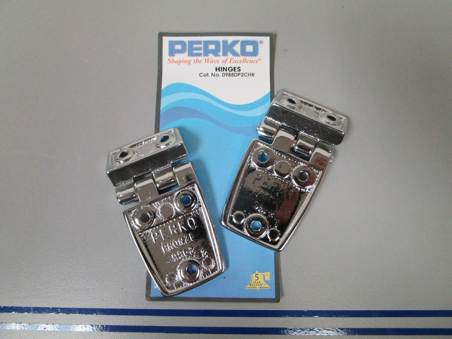 NEW OEM 0988DP2CHR Perko Hinges Set 0720