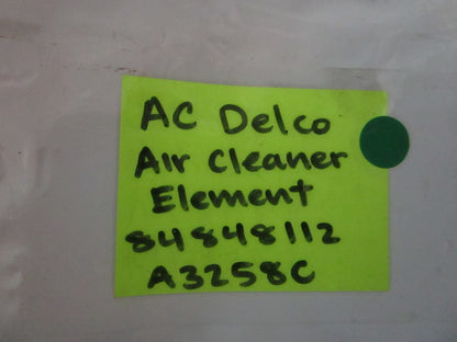 NEW OEM 84848112 A3258C ACDelco Air Cleaner Element 0810