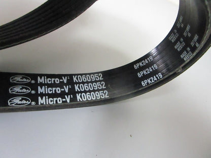 NEW K060952 Gates Micro-V 13/16" x 95 ¾" Serpentine Belt 0720