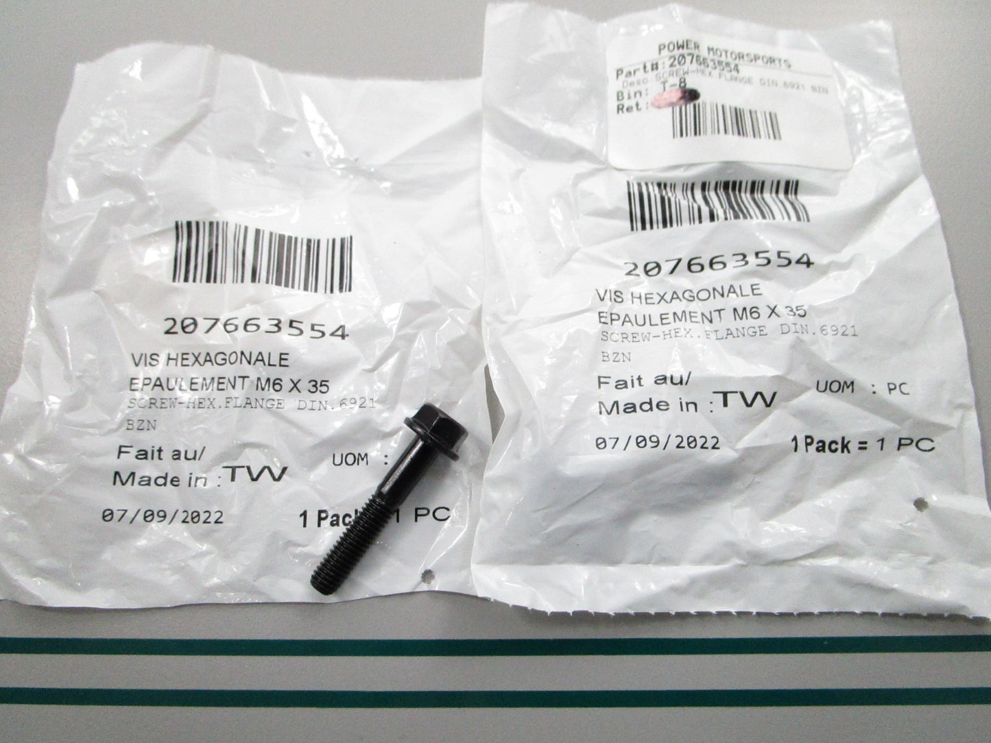 NEW OEM (LOT OF 2) 207663554 Can-Am Flange Screw 0810