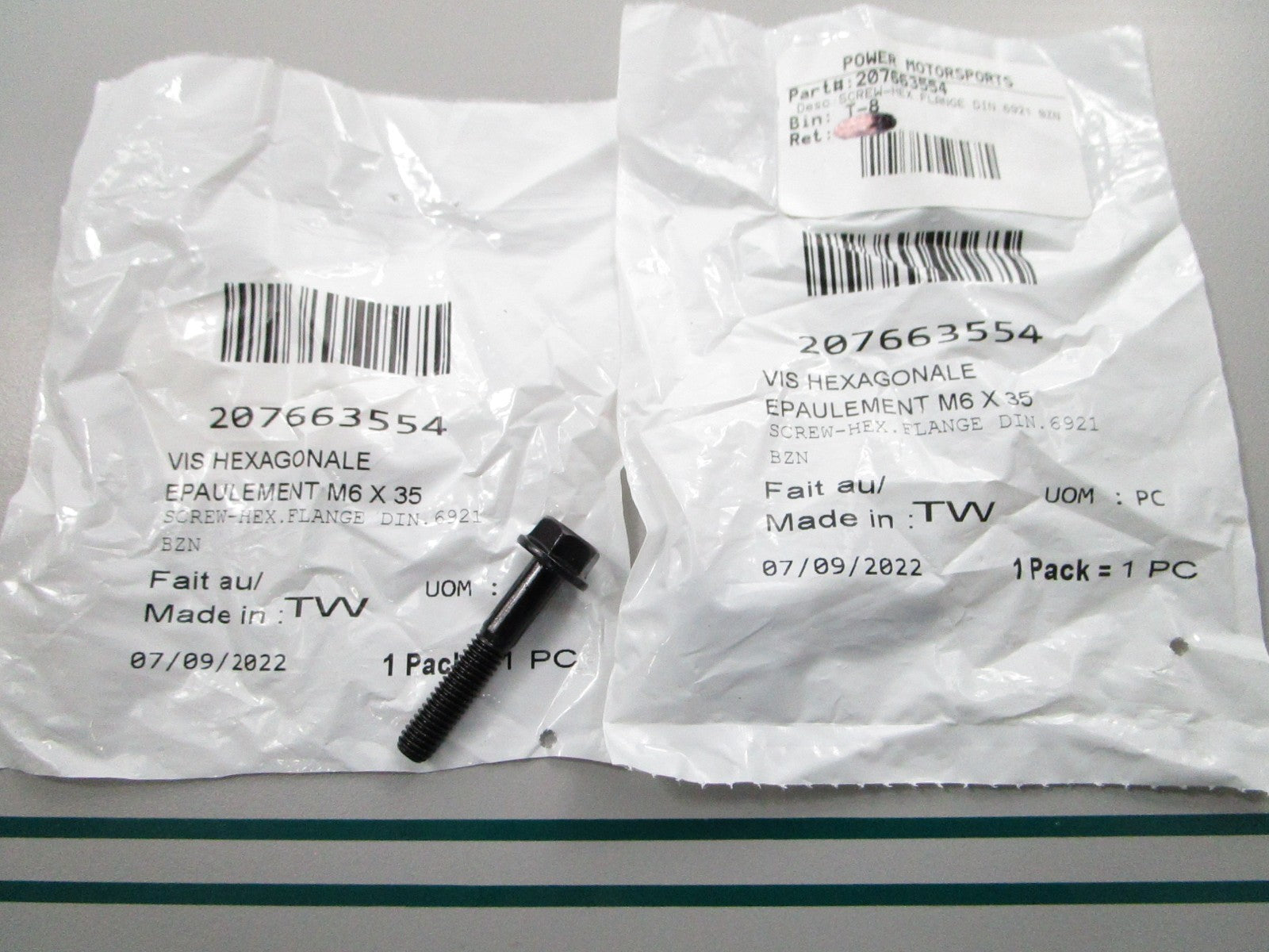 NEW OEM (LOT OF 2) 207663554 Can-Am Flange Screw 0810