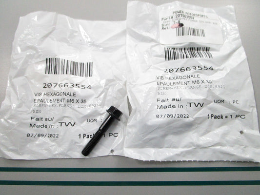 NEW OEM (LOT OF 2) 207663554 Can-Am Flange Screw 0810