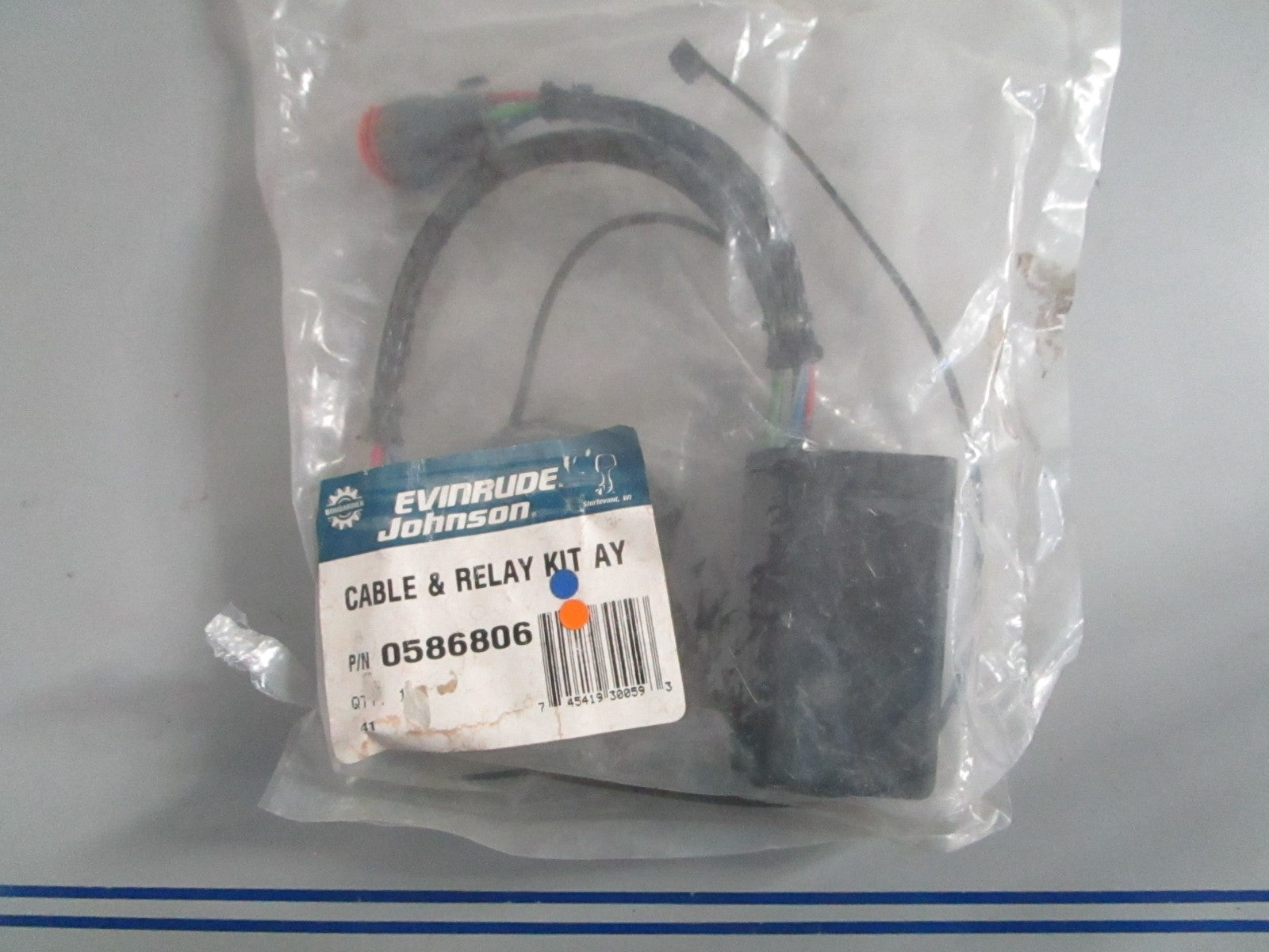 NEW OEM 586806 0586806 OMC Johnson Evinrude Cable & Relay Kit 0820