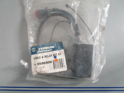 NEW OEM 586806 0586806 OMC Johnson Evinrude Cable & Relay Kit 0820