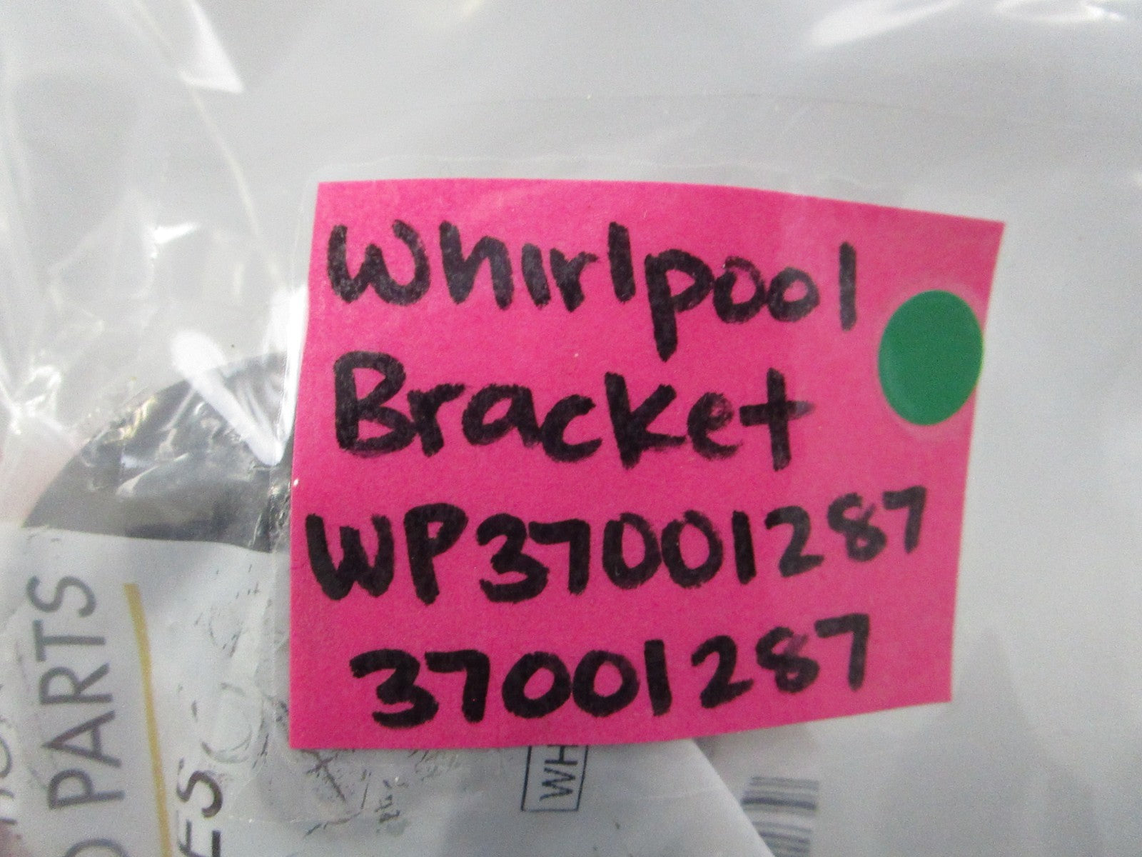 NEW OEM WP37001287 37001287 Whirlpool Bracket 0810