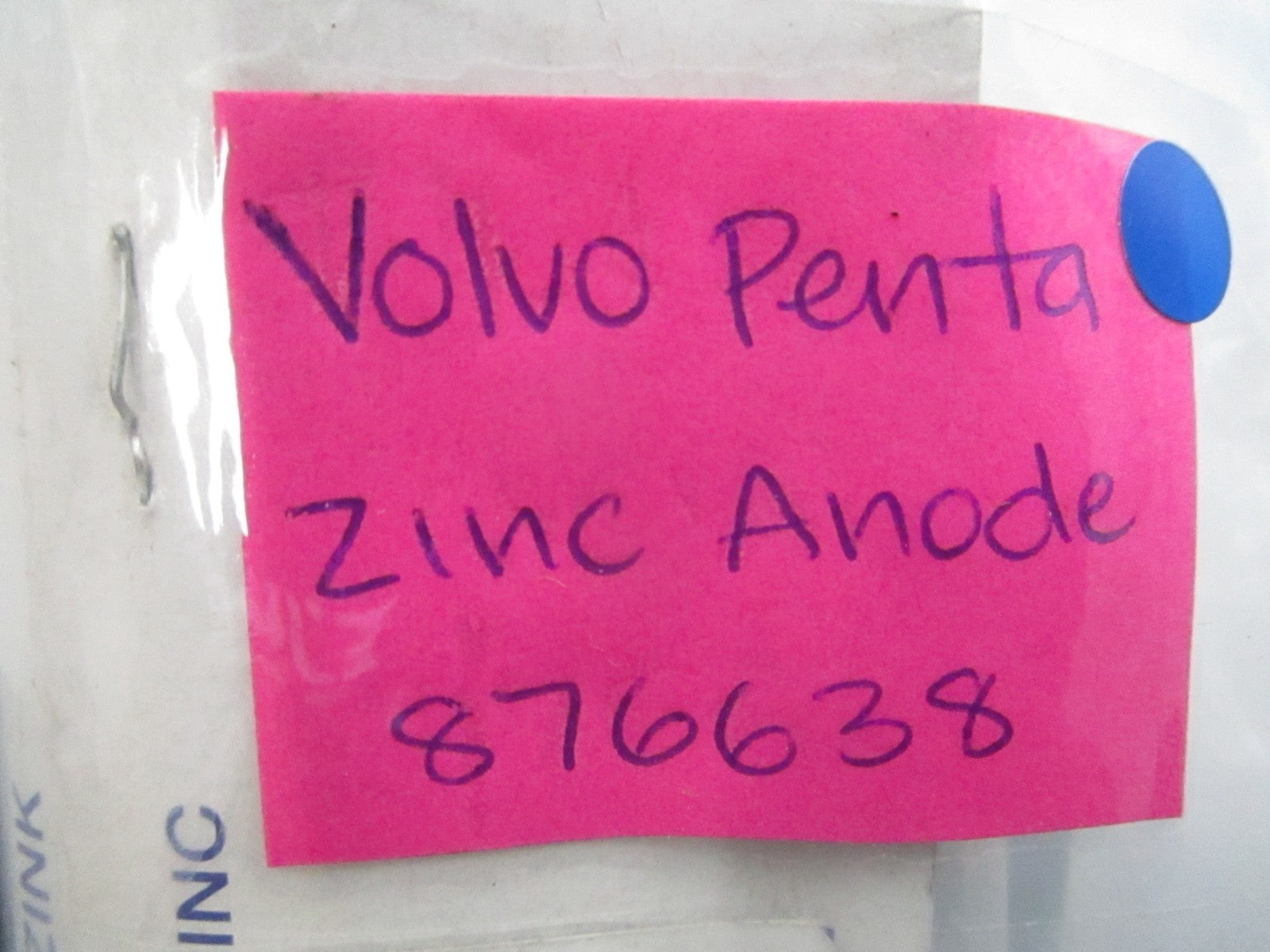 *NEW OEM* 0810 Volvo Penta Zinc Anode 876638