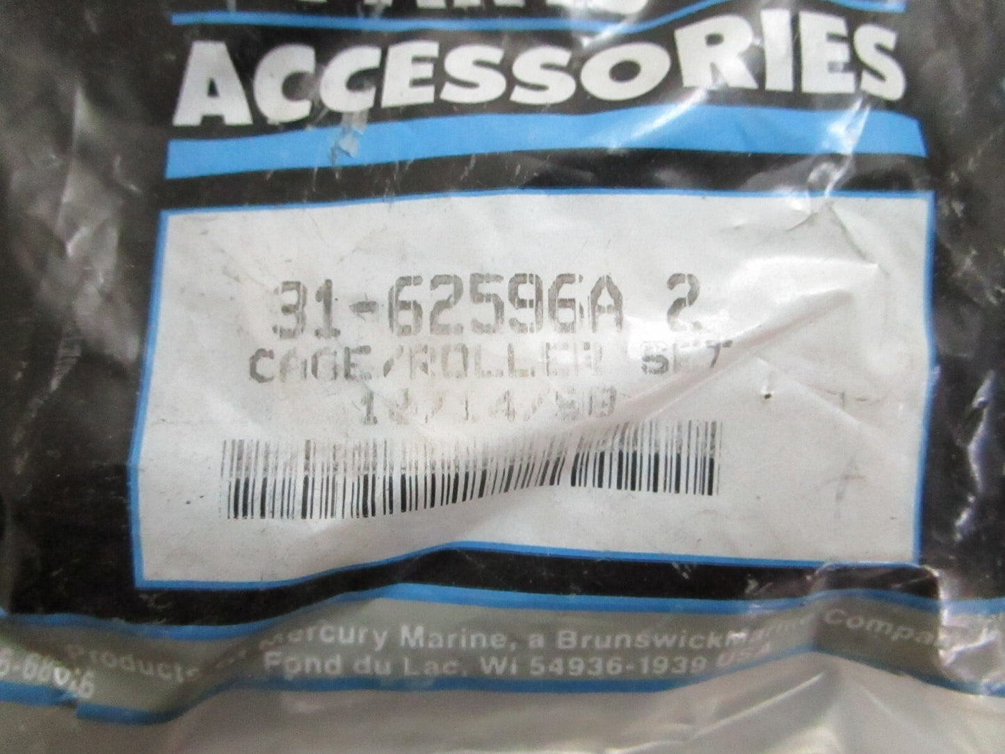 *NEW OEM* 0820 Mercury Quicksilver Cage/Roller Set 31-62596A2