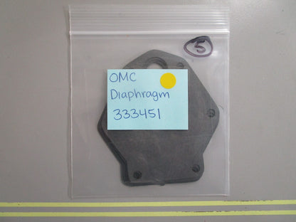 *NEW OEM* 0810 OMC Johnson Evinrude Diaphragm 333451 0333451