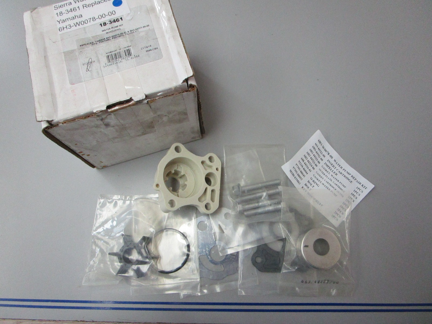 *NEW* 0720 Sierra Water Pump Kit 18-3461 Replaces: Yamaha 6H3-W0078-00-00