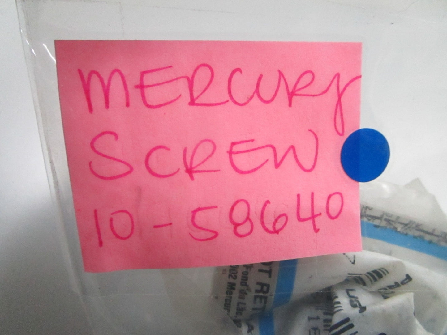 *NEW OEM* (LOT OF 2) 0810 Mercury Quicksilver Screw 10-58640