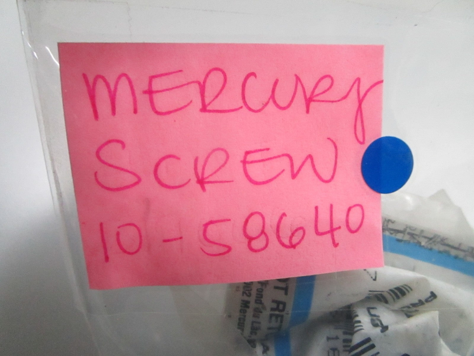 *NEW OEM* (LOT OF 2) 0810 Mercury Quicksilver Screw 10-58640
