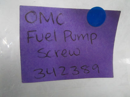 *NEW OEM* (LOT OF 6) 0810 OMC Johnson Evinrude Fuel Pump Screw 342389 0342389