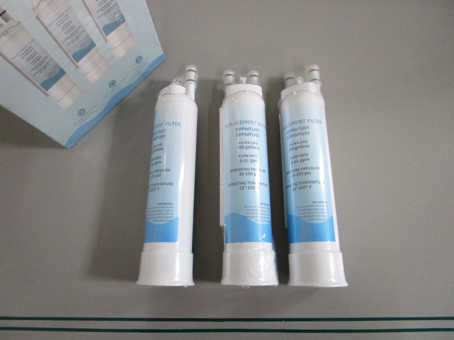 Frigidaire Replacement Water Filter LOT OF 3 FPPWFU01 EPPWFU01 NOS 0820