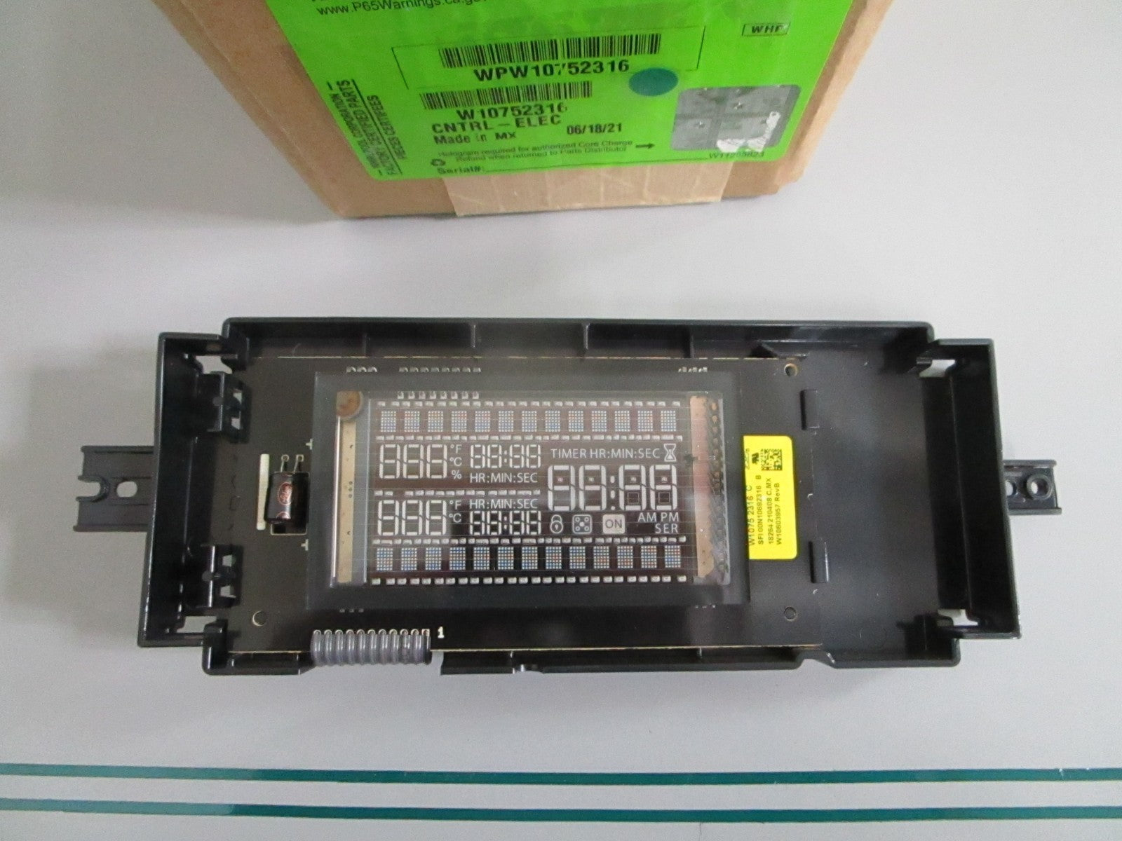 Whirlpool WPW10752316 NEW OEM Range Oven Electronic Control Board NOS Part 0820