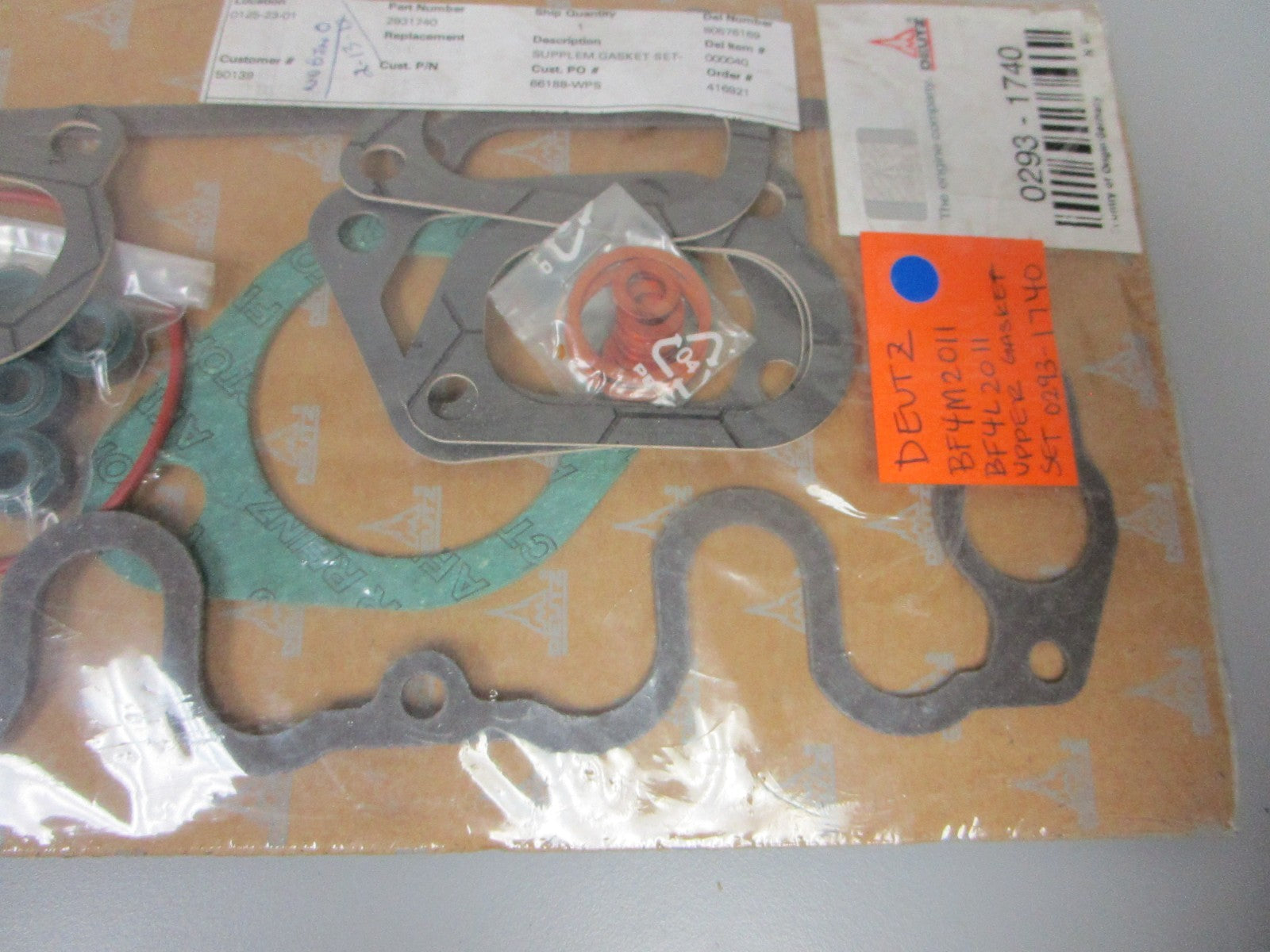 *NEW OEM* 0720 Deutz BF4M2011 BF4L2011 Upper Gasket Set 0293-1740