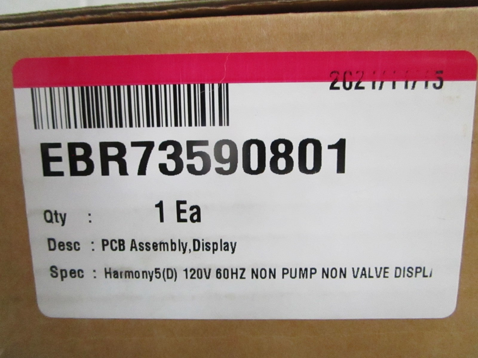 NEW OEM EBR73590801 LG Dryer Control Board 0820