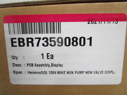 NEW OEM EBR73590801 LG Dryer Control Board 0820