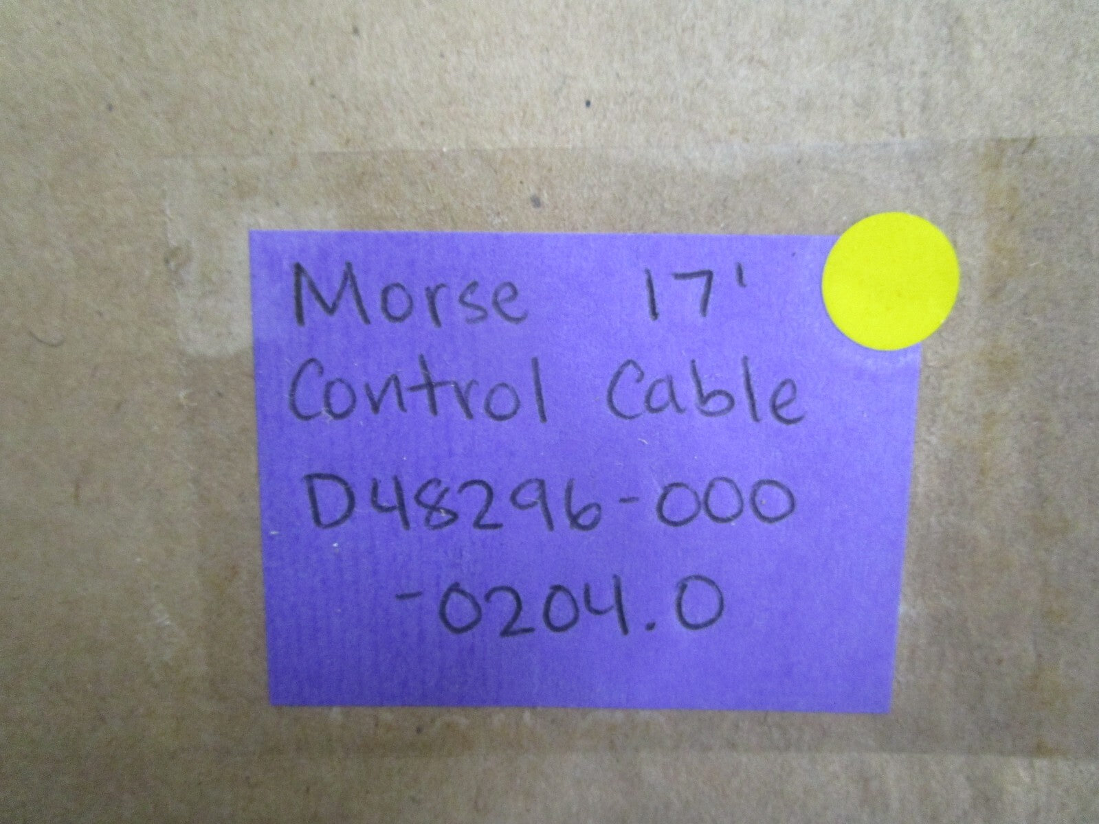 *NEW* 0820 Morse Controls 17' Control Cable D48296-000-0204.0
