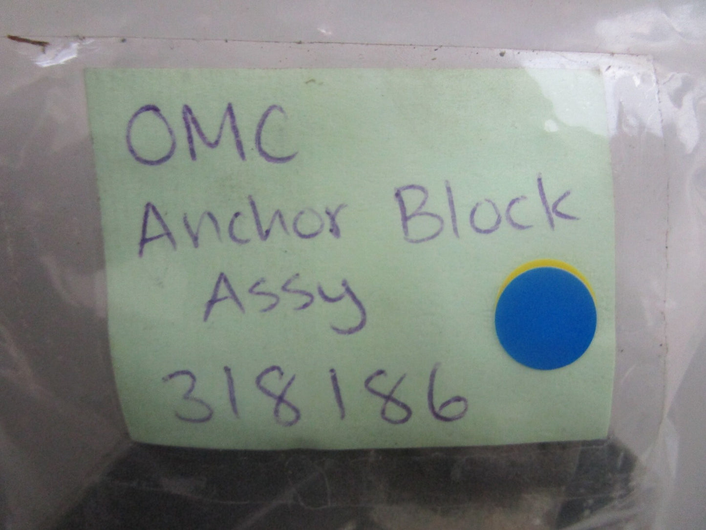 *NEW OEM* 0770 OMC Johnson Evinrude Anchor Block Assembly 318186 0318186