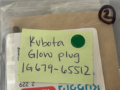 Kubota 1G679-65512 NEW OEM Glow Plug Z602 D902 V1505 V2403 Tractor RTV 0720