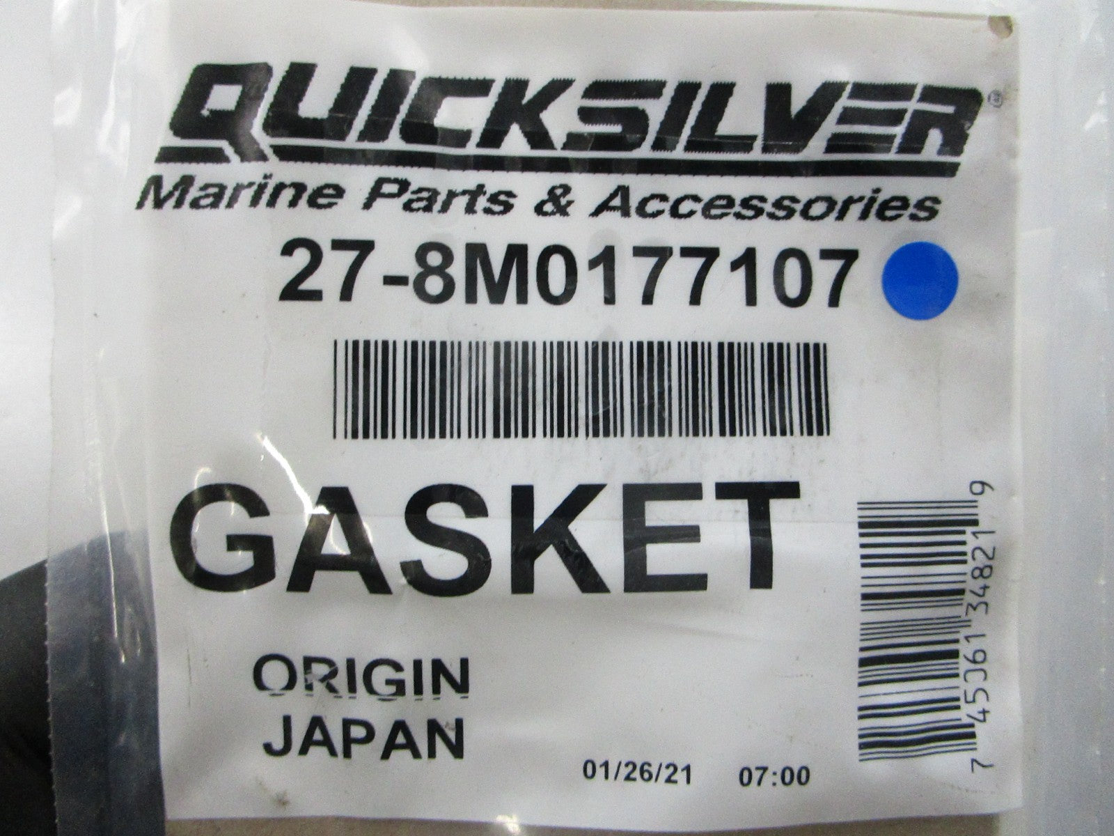 *NEW OEM* 0810 Mercury Quicksilver Gasket 27-8M0177107