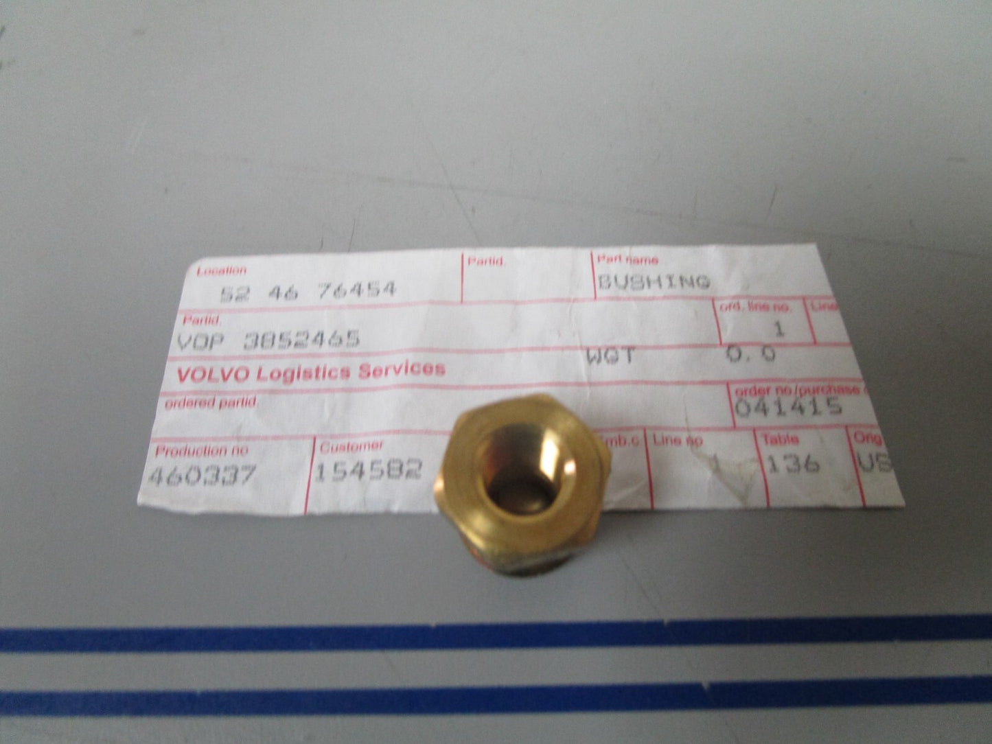 *NEW OEM* 0720 Volvo Penta Bushing 3852465