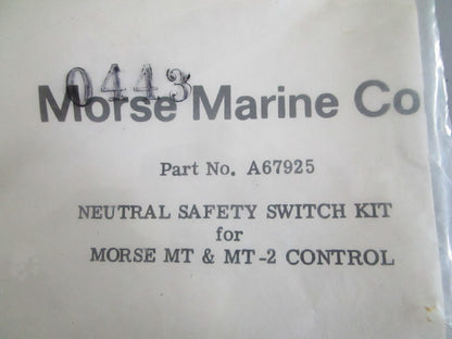 NEW OEM A67925 Morse Neutral Safety Switch Kit 0820