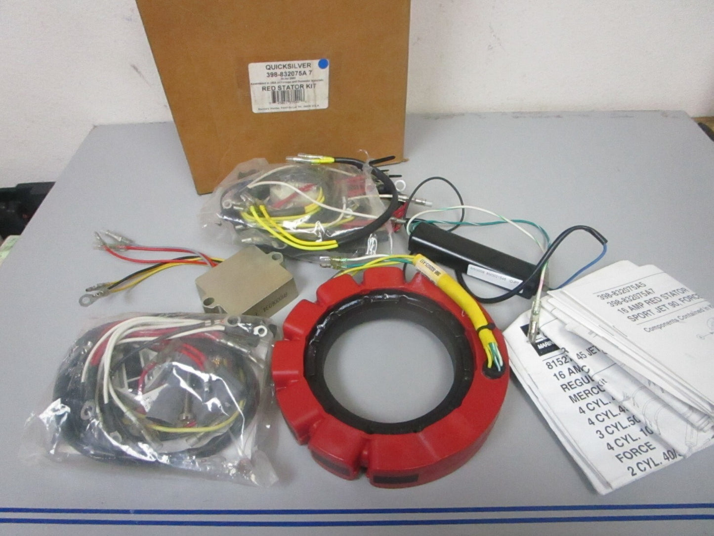 *NEW OEM* 0720 Mercury Quicksilver Red Stator Kit 398-832075A7