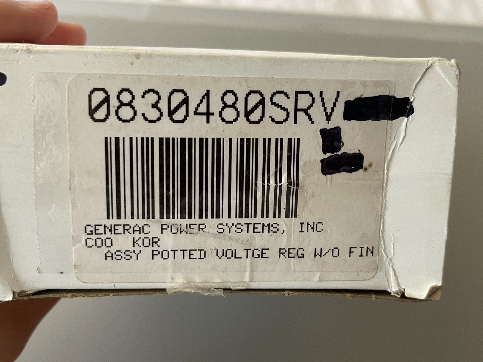 NEW OEM 0830480SRV Generac Potted Voltage Regulator W/O Fin 0720