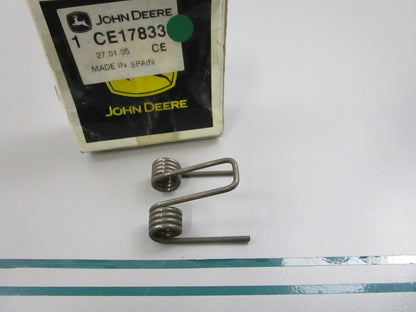 John Deere NEW OEM Torsion Spring CE17833 Construction Equipment NOS 0810