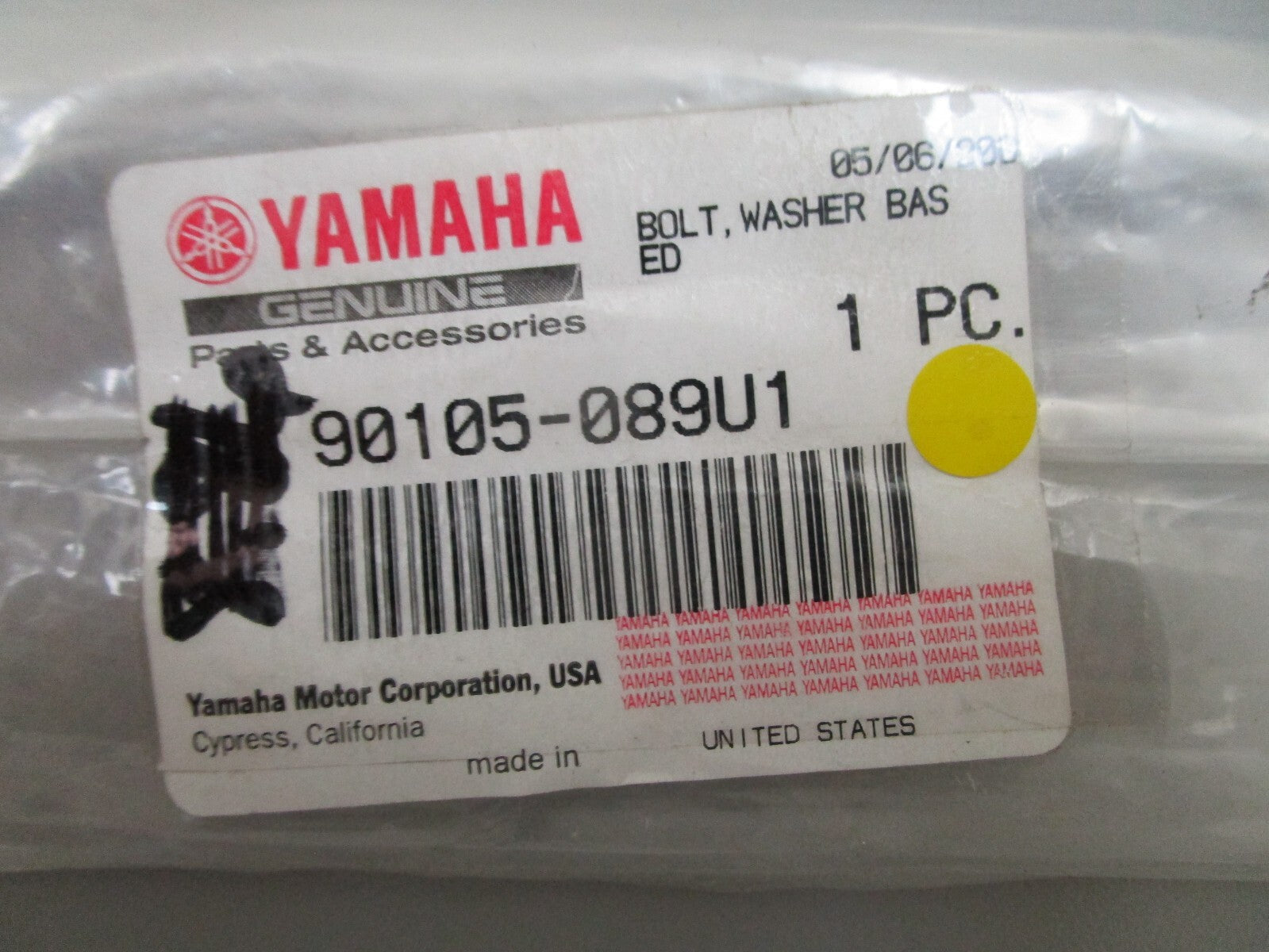 *NEW OEM* 0810 Yamaha Washer Bolt 90105-089U1