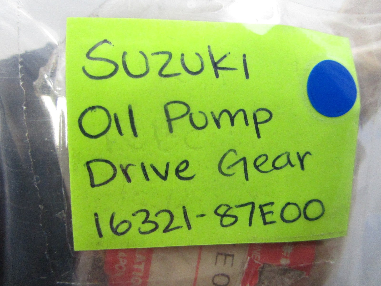 *NEW OEM* 0810 Suzuki Oil Pump Drive Gear 16321-87E00