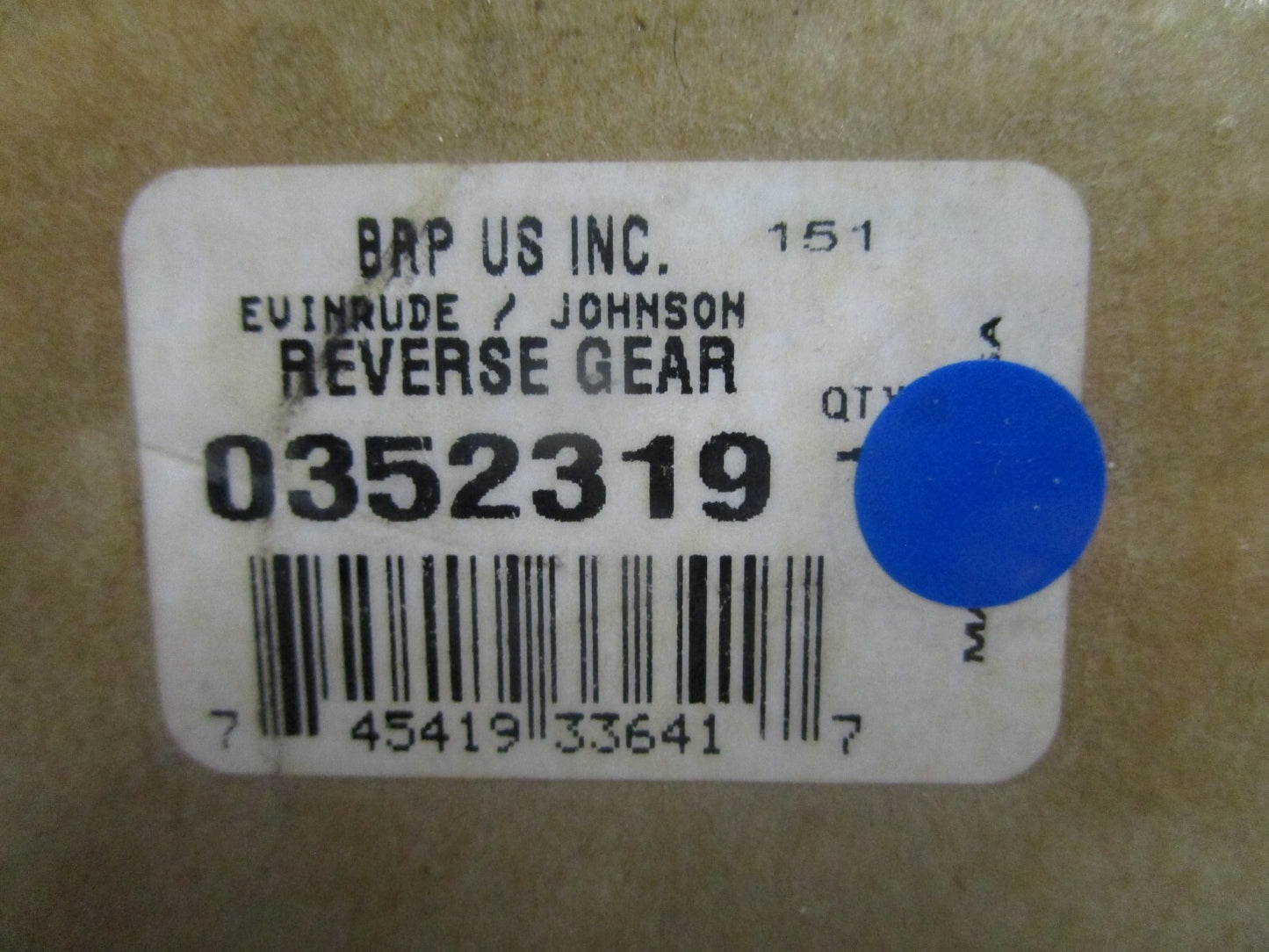*NEW OEM* 0820 OMC Johnson Evinrude Reverse Gear 352319 0352319