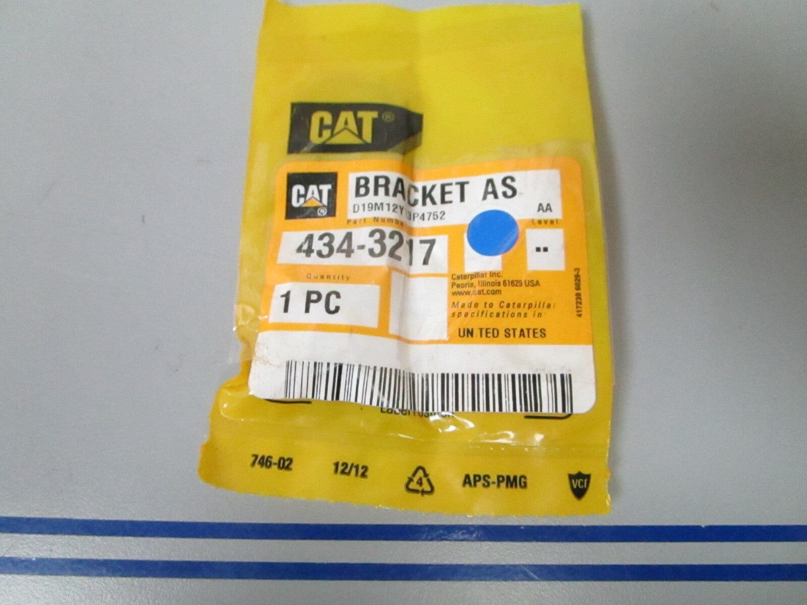 *NEW OEM* 0810 CAT Bracket AS 434-3217