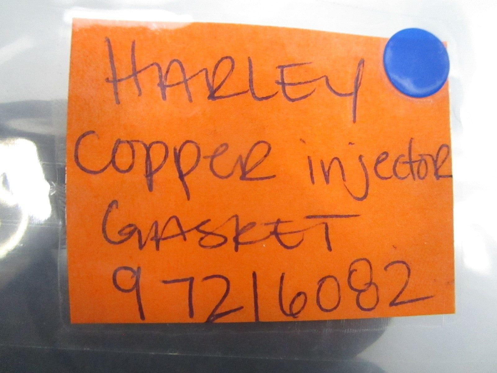 *NEW OEM* (LOT OF 3) 0810 Harley Davidson Copper Injector Gasket 97216082