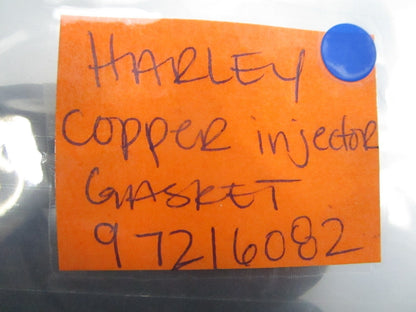 *NEW OEM* (LOT OF 3) 0810 Harley Davidson Copper Injector Gasket 97216082