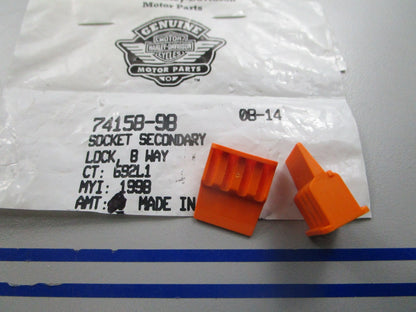 *NEW OEM* (LOT OF 2) 0810 Harley Davidson 8-Way Socket Lock 74158-98