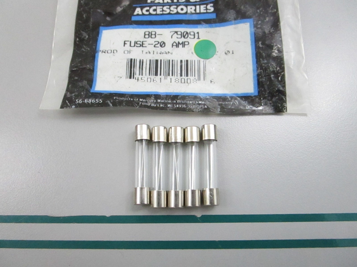 NEW OEM (LOT OF 5) 88-79091 Mercury Quicksilver 20 AMP Fuse 0810