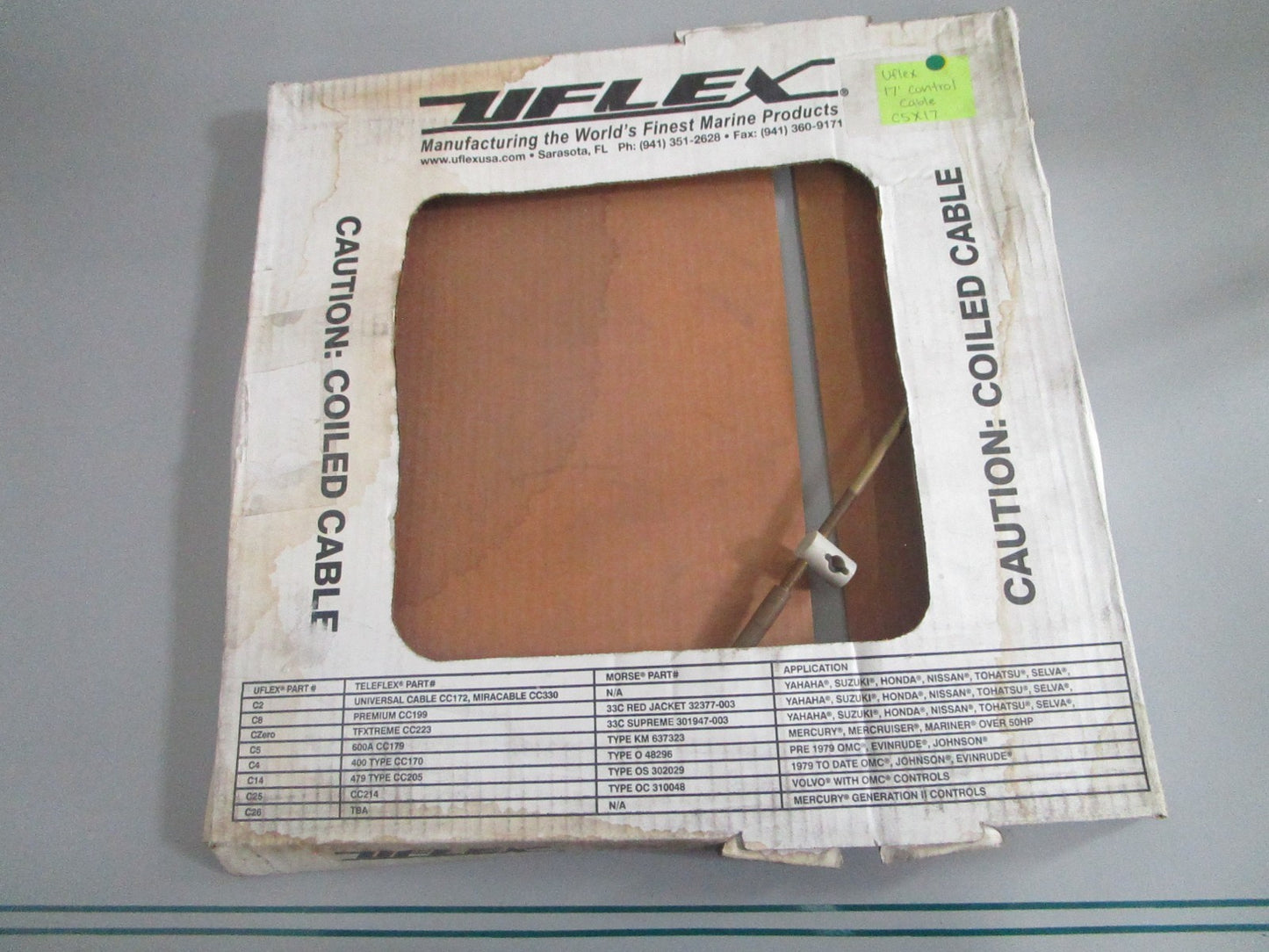 NEW OEM C5X17 Uflex 17' Control Cable 0820