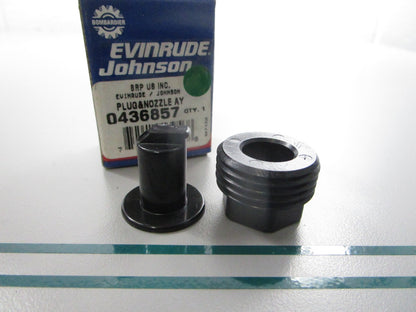 NEW OEM 436857 0436857 OMC Johnson Evinrude Plug & Nozzle Assembly 0810