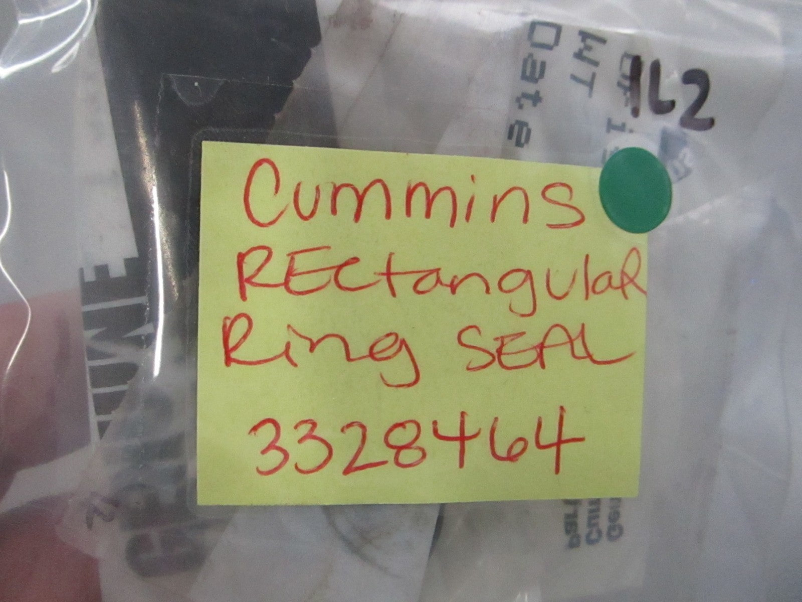 NEW OEM (LOT OF 2) 3328464 Cummins Rectangular Ring Seal 0810