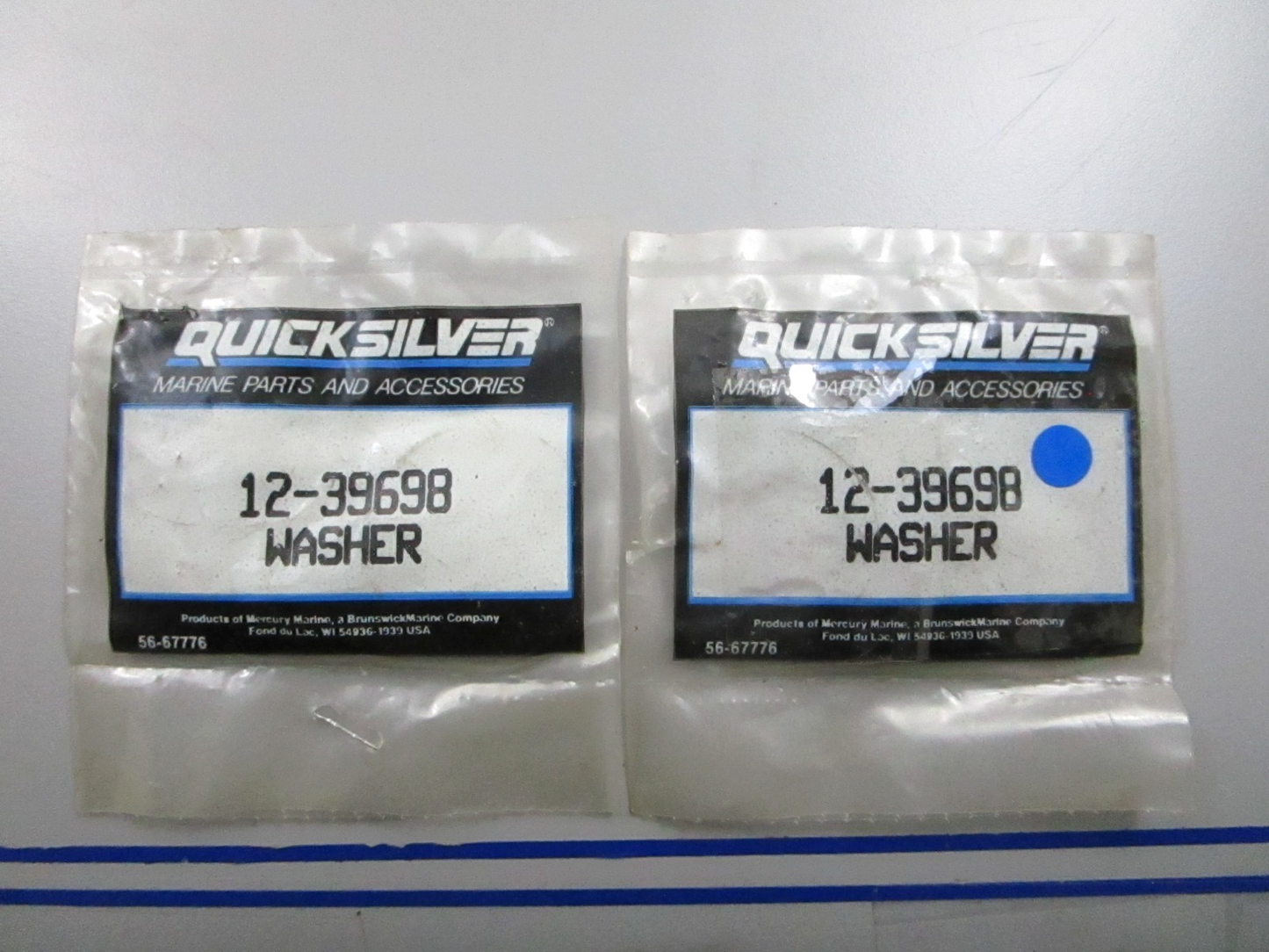 *NEW OEM* (LOT OF 2) 0810 Mercury Quicksilver Washer 12-39698