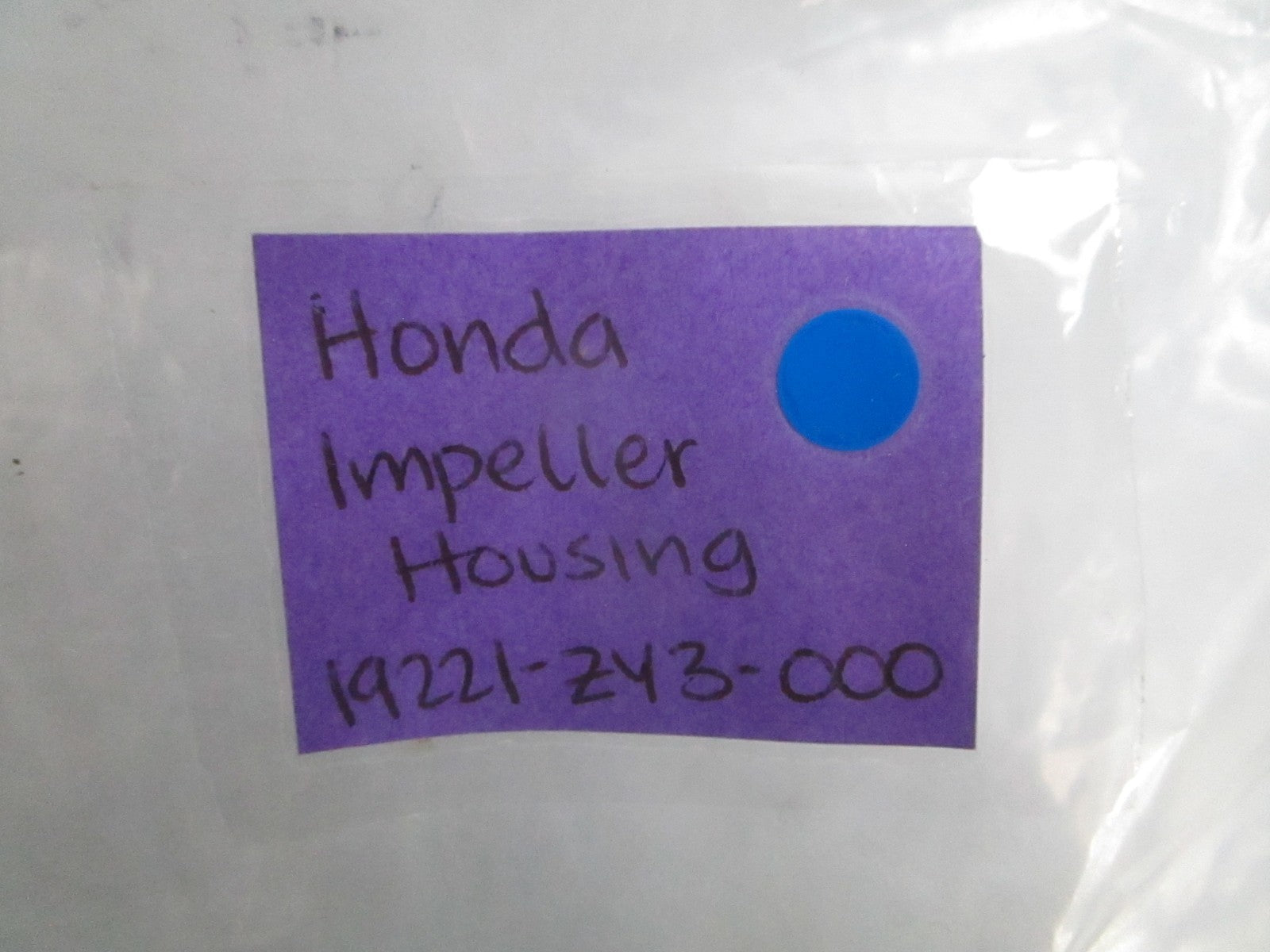 *NEW OEM* 0820 Honda Impeller Housing 19221-ZV3-000