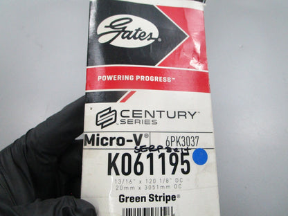 NEW K061195 Gates Micro-V Serpentine Belt 0810