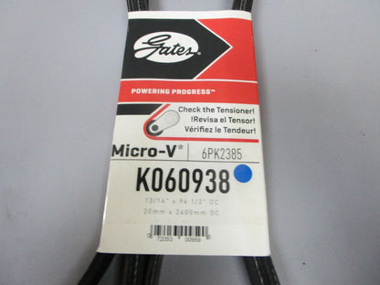 NEW K060938 Gates Micro-V 13/16" x 94 ½" Serpentine Belt 0720