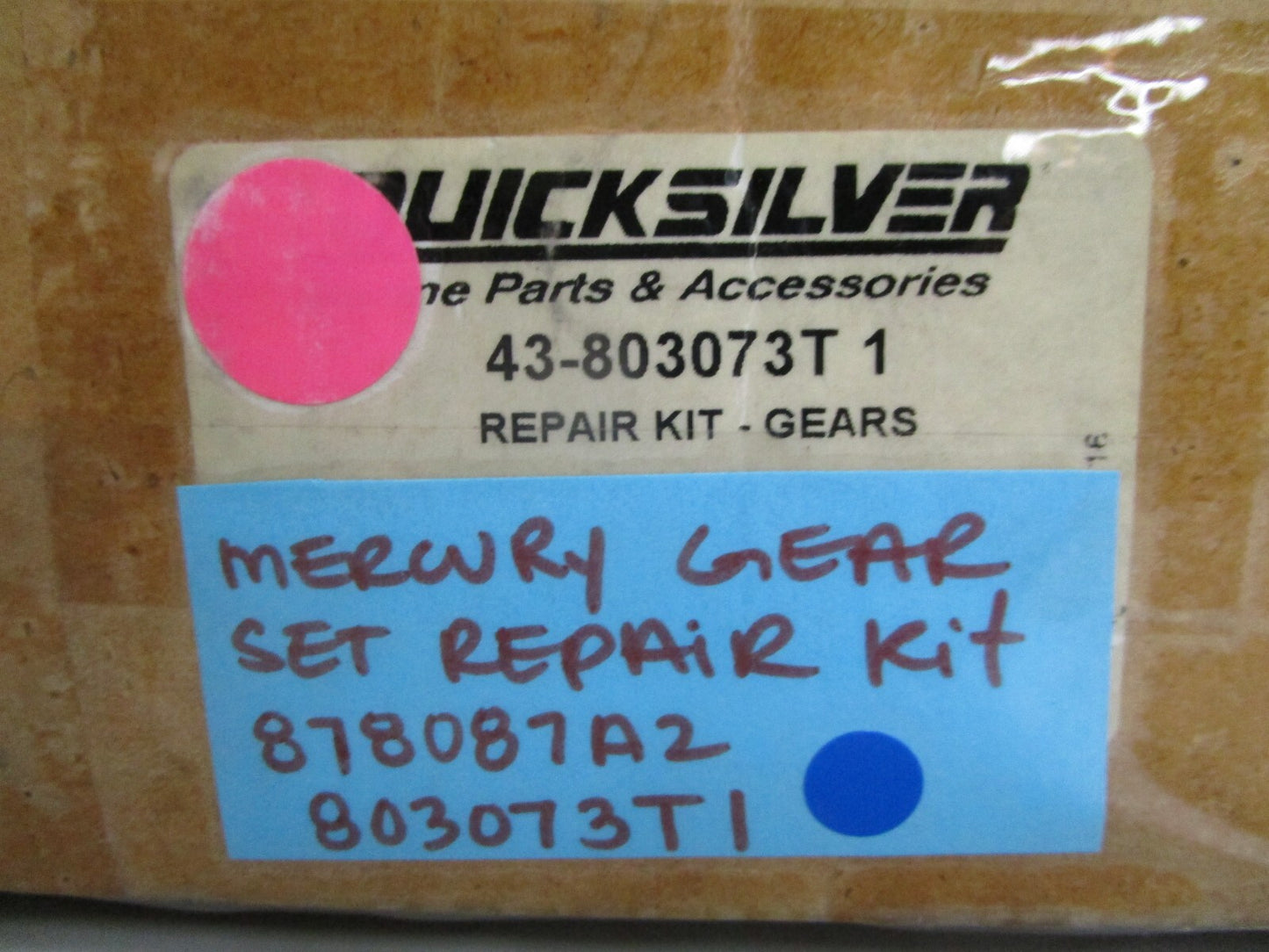 *NEW OEM* 0820 Mercury Quicksilver Gear Set Repair Kit 878087A2 803073T1