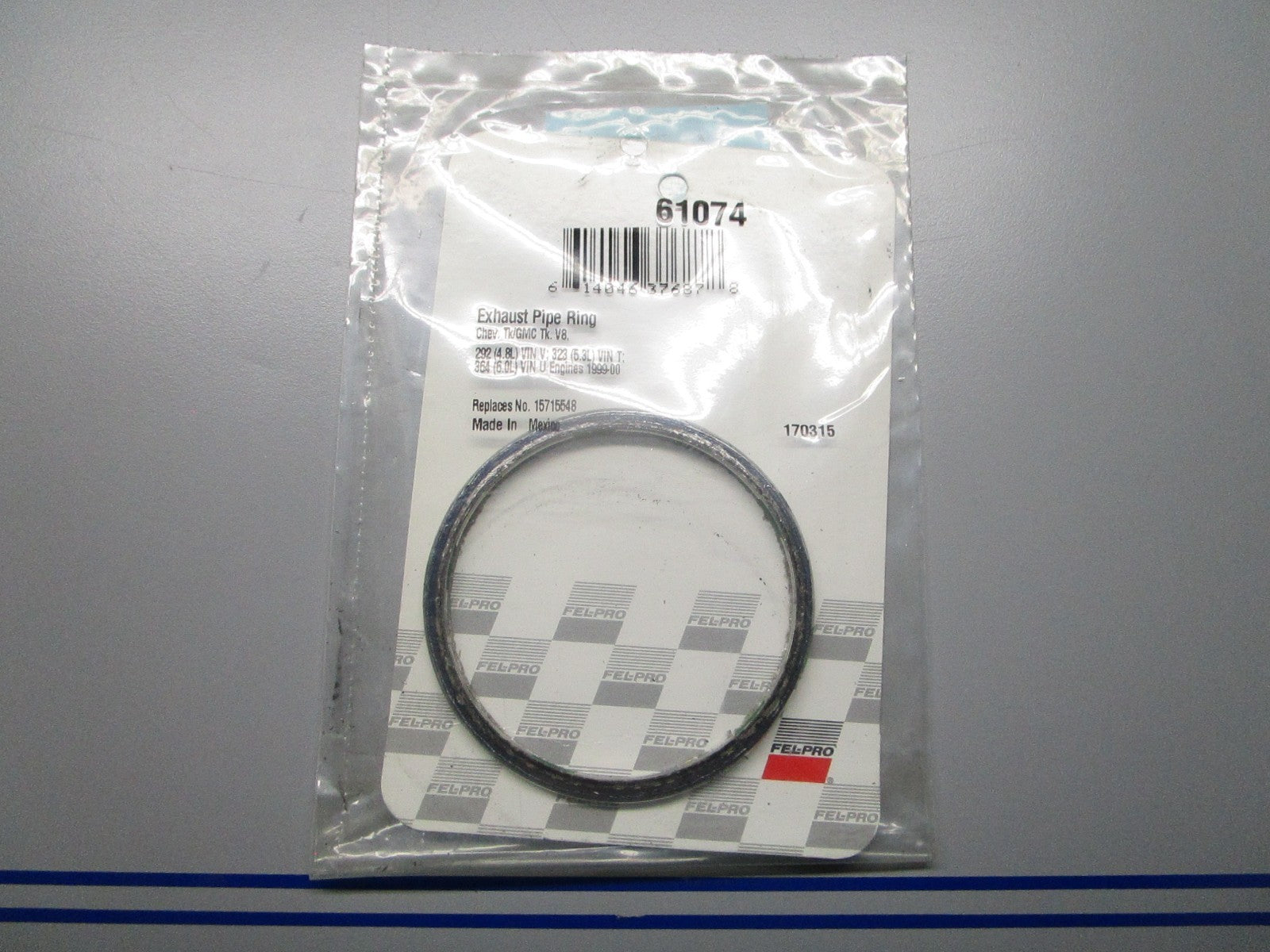 *NEW* 0810 Fel-Pro Exhaust Pipe Ring 61074 Replaces: 15715548