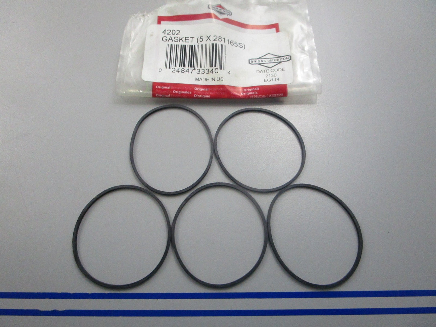 NEW OEM (LOT OF 5) 2811658 Briggs & Stratton Gasket 0810
