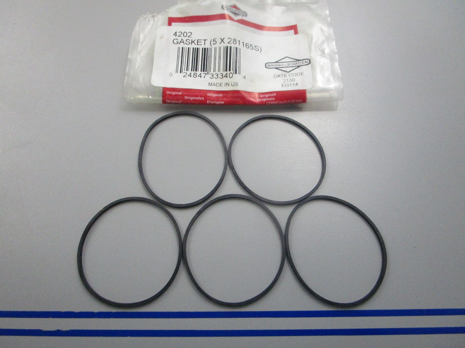 NEW OEM (LOT OF 5) 2811658 Briggs & Stratton Gasket 0810