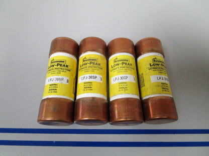 NEW OEM LPJ-30SP Bussman Low-Peak Dual Element Time Delay Class J Fuse (4) 0720